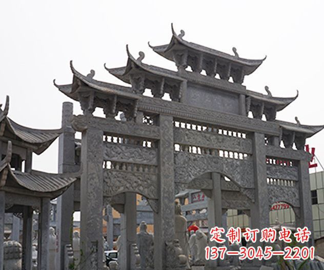 东营牌坊石雕传承传统文化的艺术精品