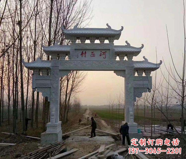 东营牌坊雕塑——记忆中的美丽家乡
