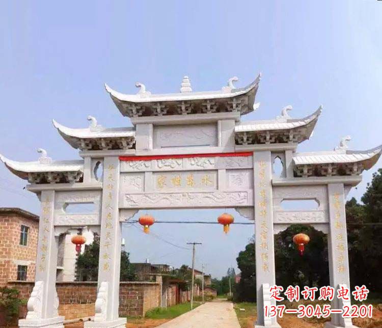东营传承村庄牌坊石雕文化
