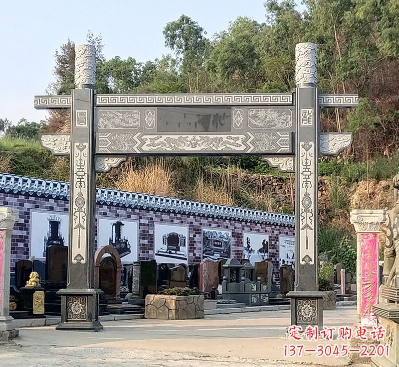 东营古村牌坊雕塑精湛技艺的经典之作