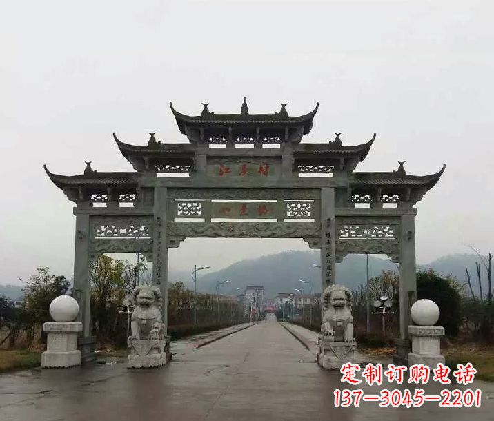 东营牌坊石雕传承民间文化