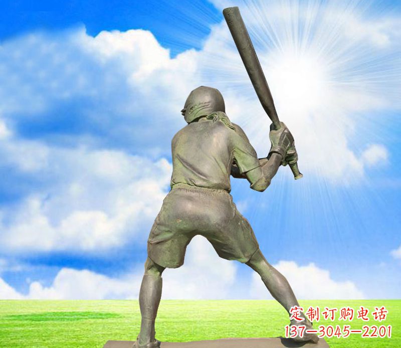 东营纪念棒球精美的棒球雕塑