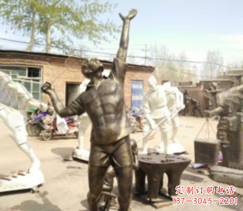 东营羽毛球雕塑传承运动精神