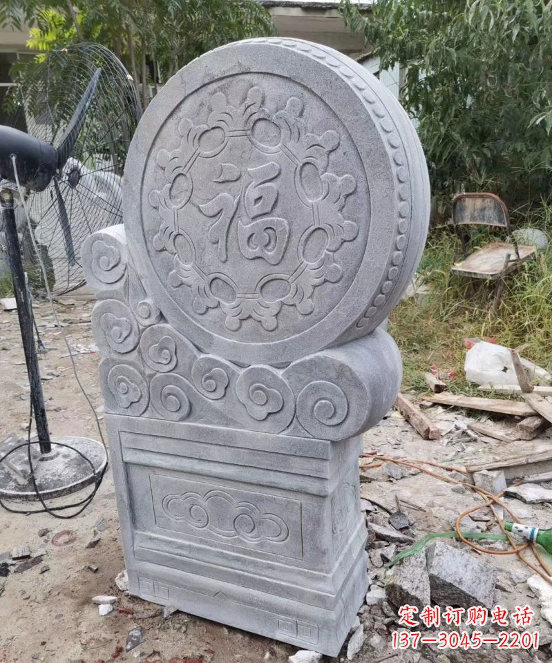 东营大理石抱鼓石雕门墩的美丽