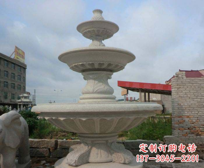 东营喷泉雕塑灵动精致的大理石美