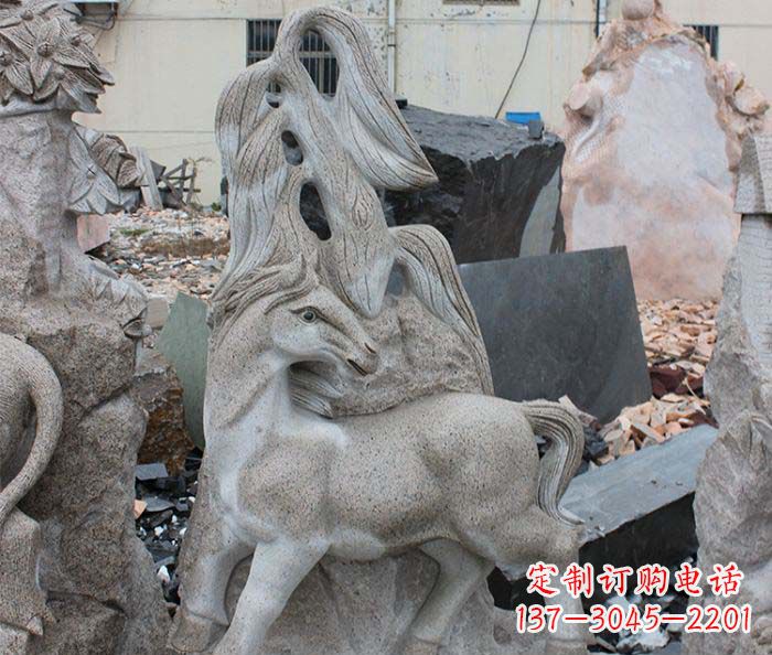 东营大理石动物雕塑丰富多彩的艺术品