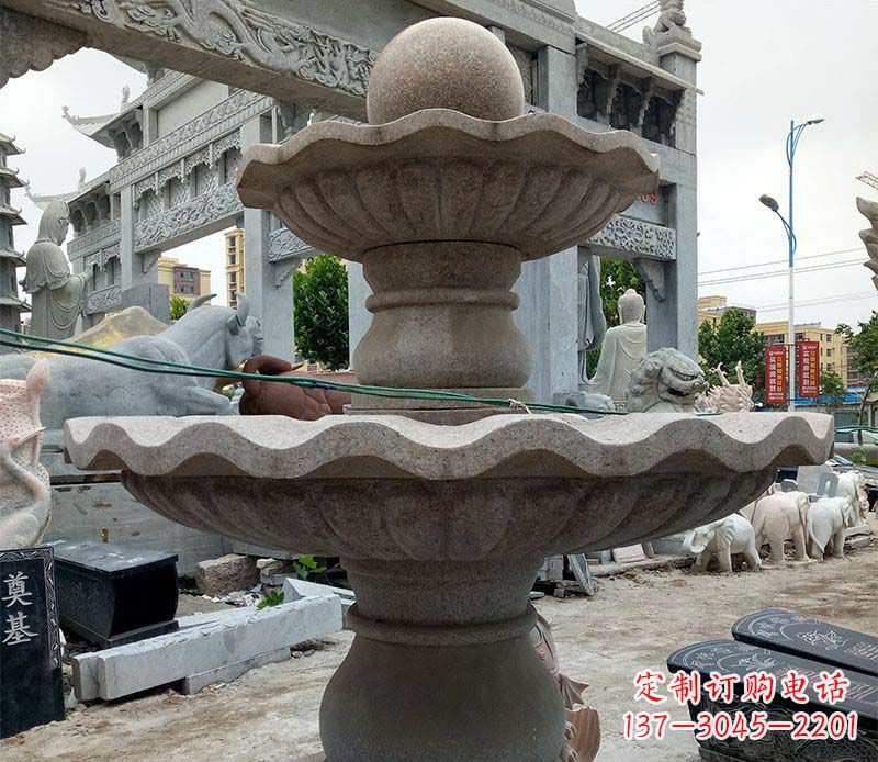东营大理石多层喷泉石雕