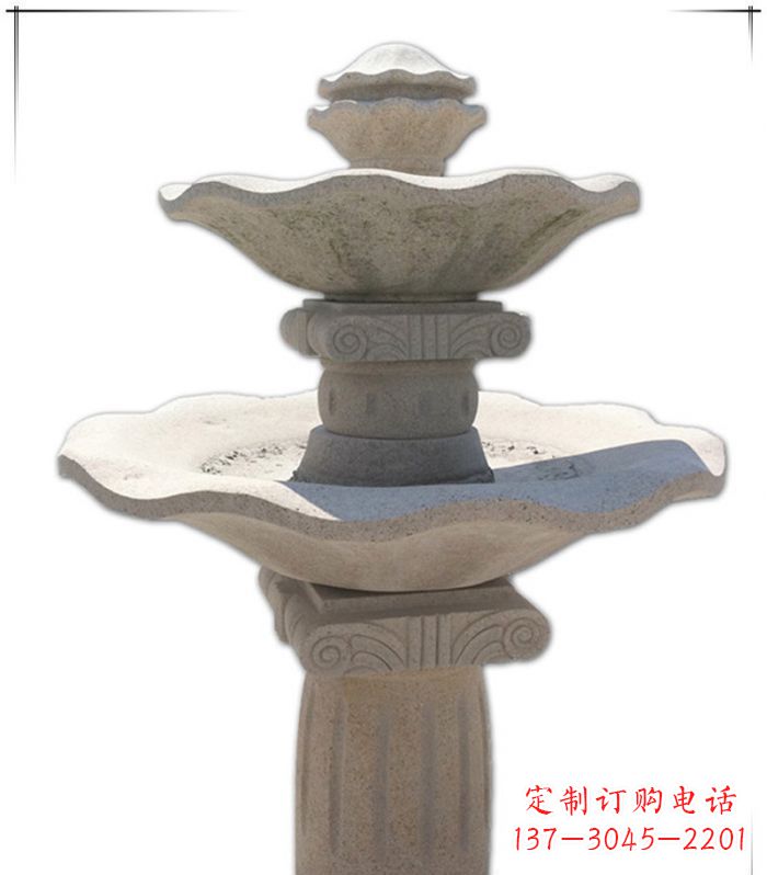 东营大理石多层喷泉石雕精美绝伦的艺术形式
