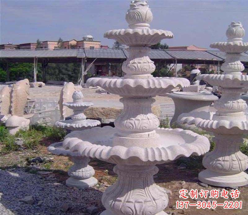 东营石雕喷泉展现精美的艺术灵感