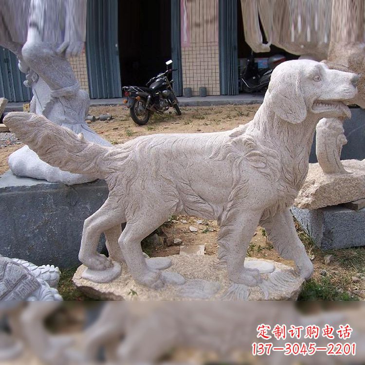 东营大理石狗雕塑——精致的狗雕塑,让你的生活更有趣