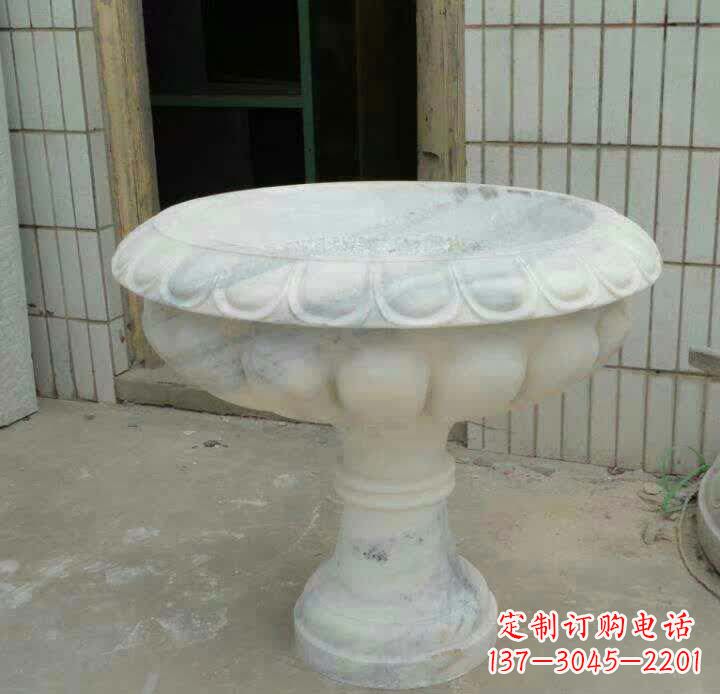 东营大理石花盆雕塑精美绝伦,艺术风采