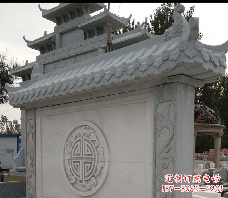 东营精美大理石影壁雕塑