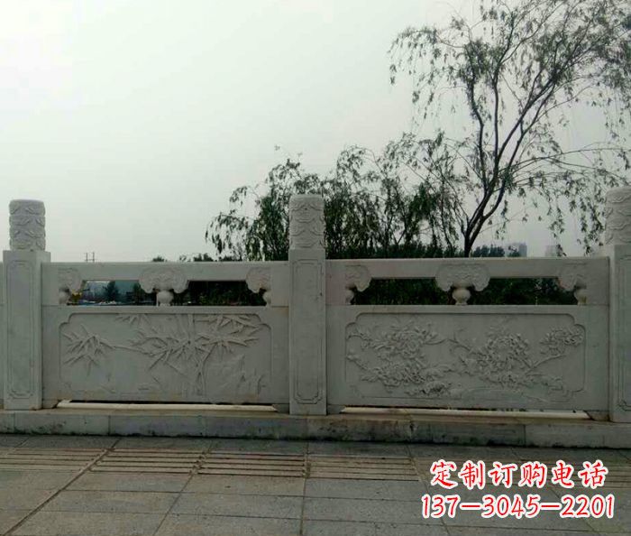 东营精美大理石栏板石雕