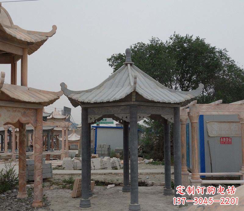 东营大理石凉亭精美石雕