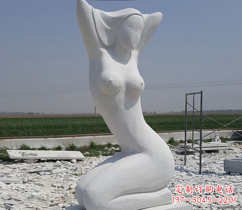 东营优雅大理石美女雕塑
