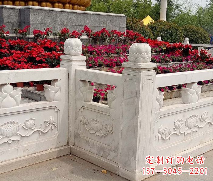 东营精美大理石旅游景区石雕栏板