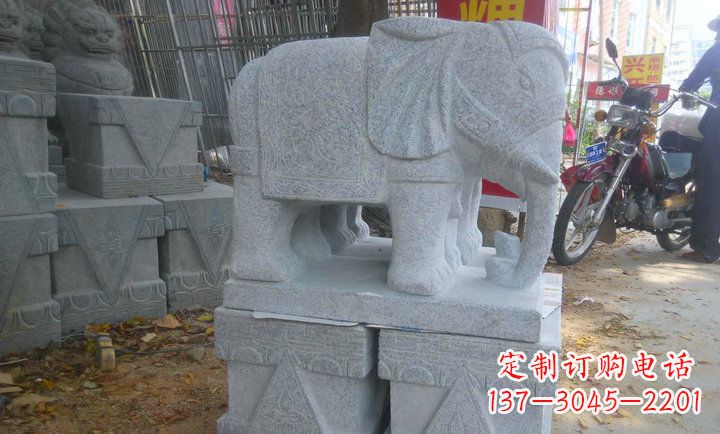 东营中领雕塑大象招财镇宅石雕