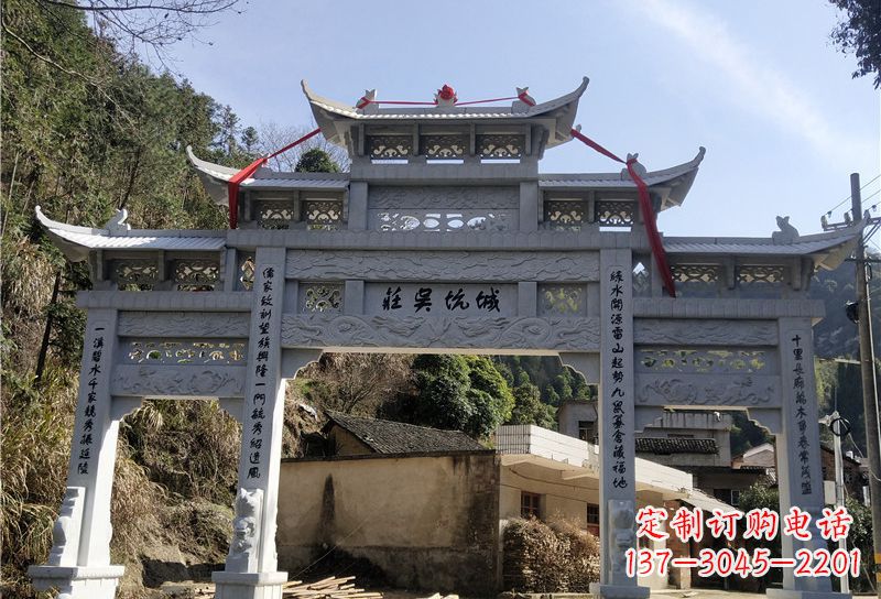 东营大理石牌坊雕塑尊贵雕塑,永久保存