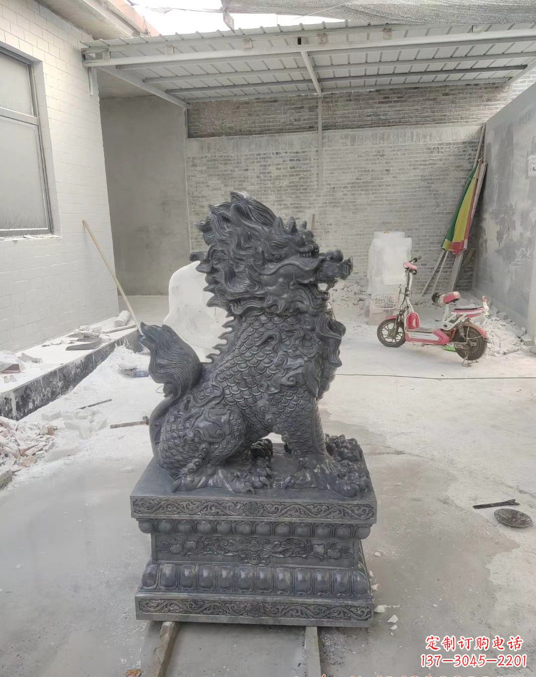 东营传世工艺大理石麒麟雕塑