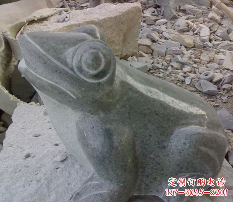 东营大理石青蛙石雕-质感细腻引人注目