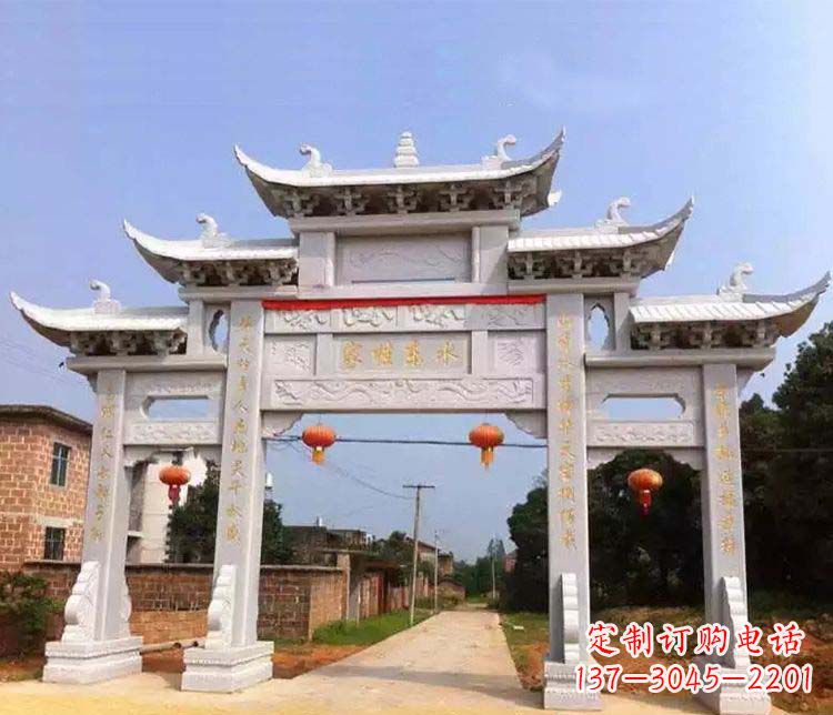 东营大理石牌坊石雕