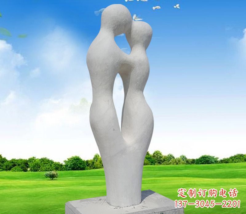 东营情侣石雕,永恒的爱恋