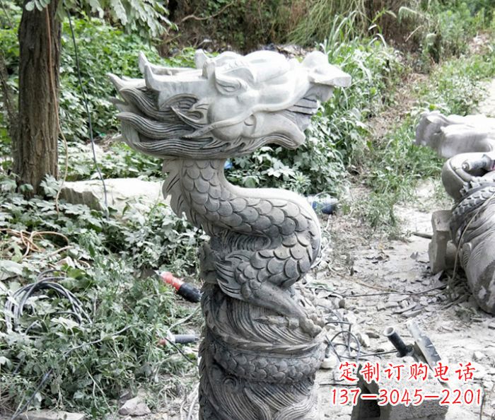 东营精美大理石生肖龙雕塑
