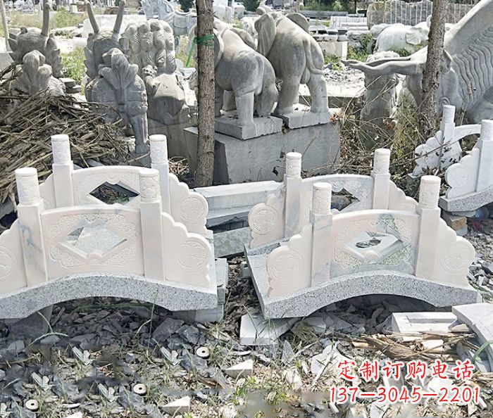 东营精美大理石拱桥雕塑