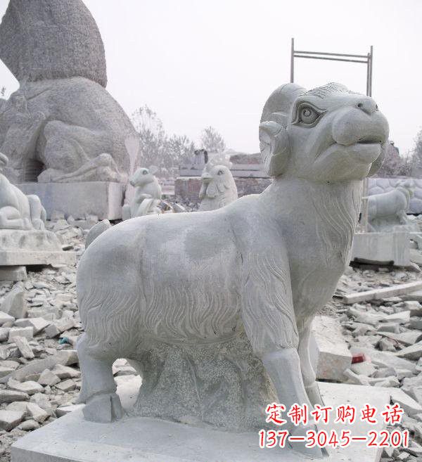 东营大理石羊雕塑
