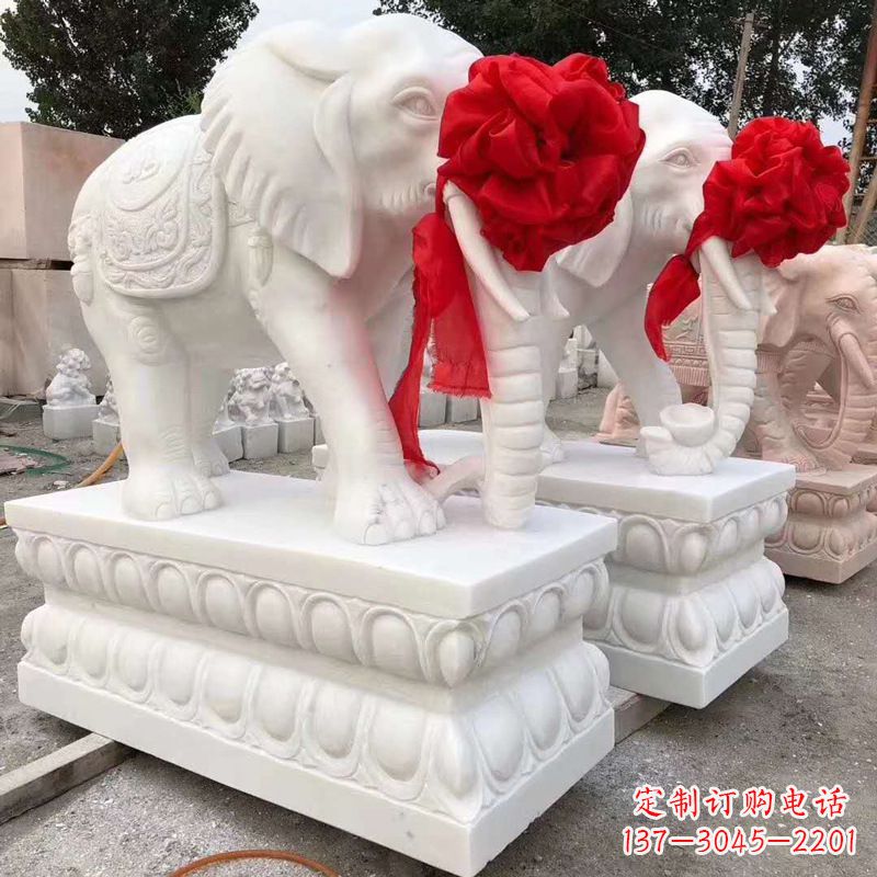 东营大象石雕塑