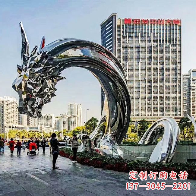 东营不锈钢创意动物雕塑