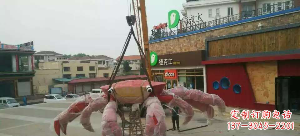 东营11英寸不锈钢螃蟹雕塑