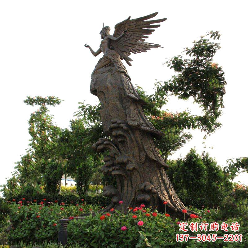 东营中领雕塑-神话传说中的精卫海景观雕塑