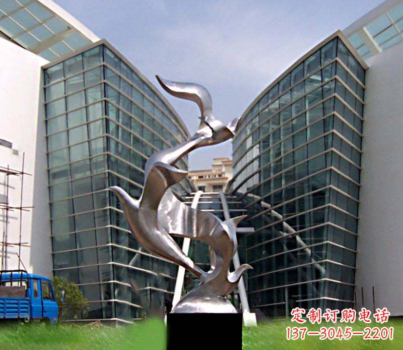 东营大雁不锈钢雕塑