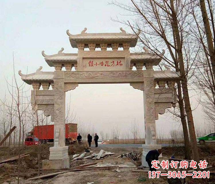 东营大理石牌坊石雕
