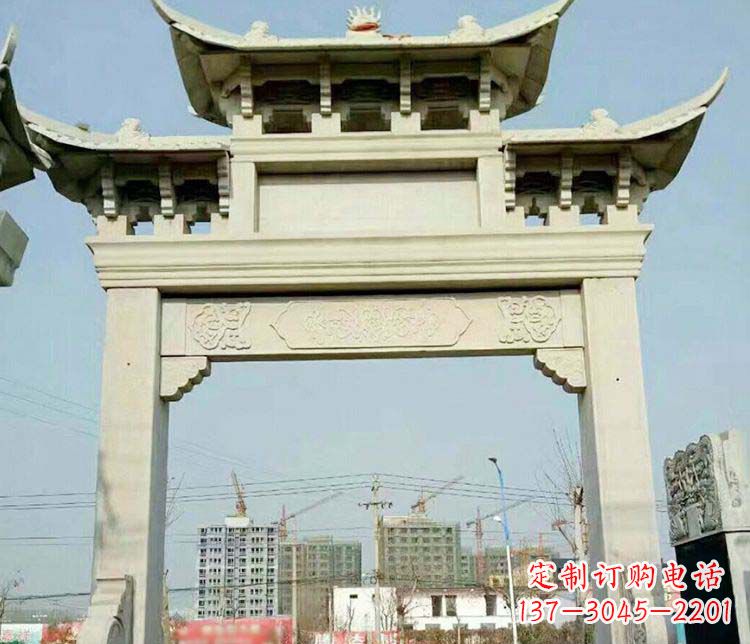东营精美牌坊石雕