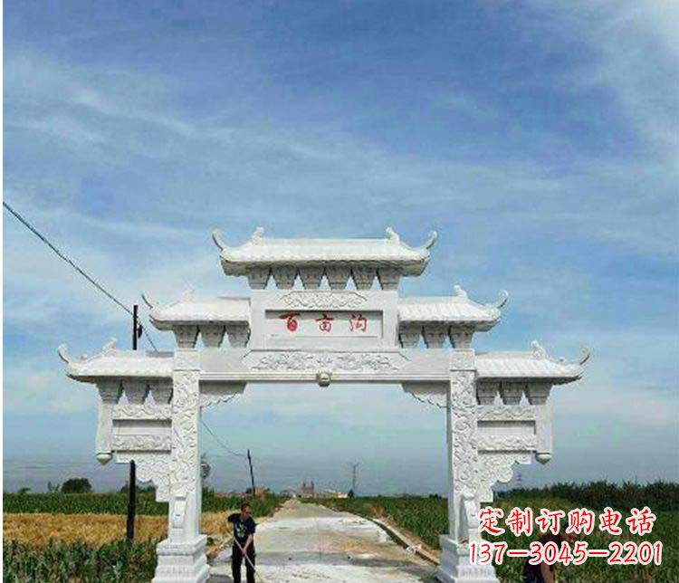 东营西方风格石牌坊石雕