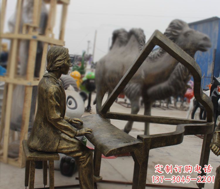 东营钢琴铜雕——表达艺术之美的完美融合