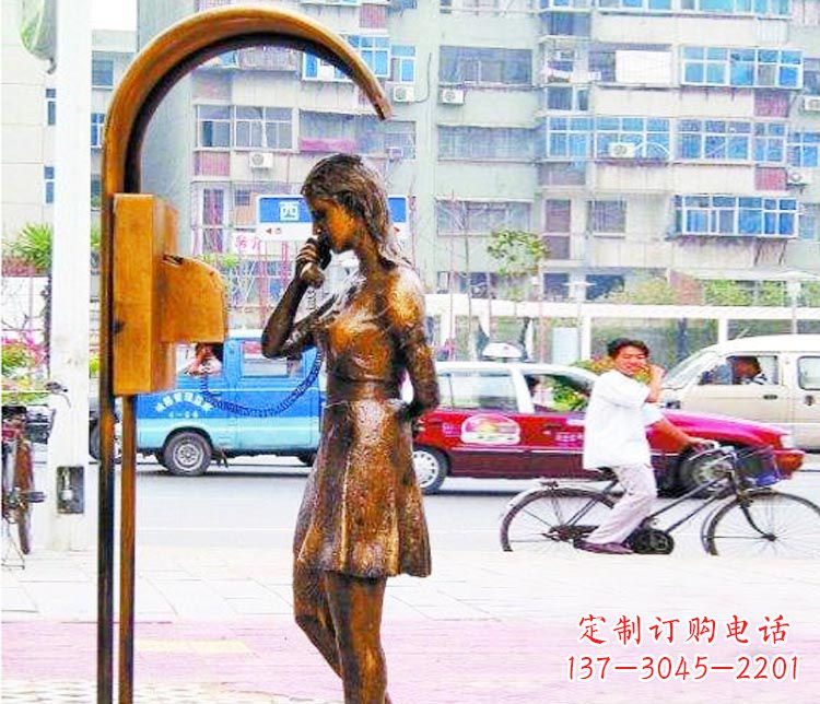东营女孩铜雕塑——艺术的象征