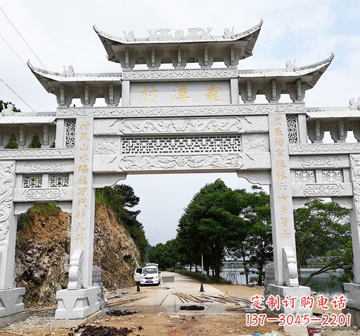 东营东夏侯石牌坊雕塑专业的定制雕塑制作商