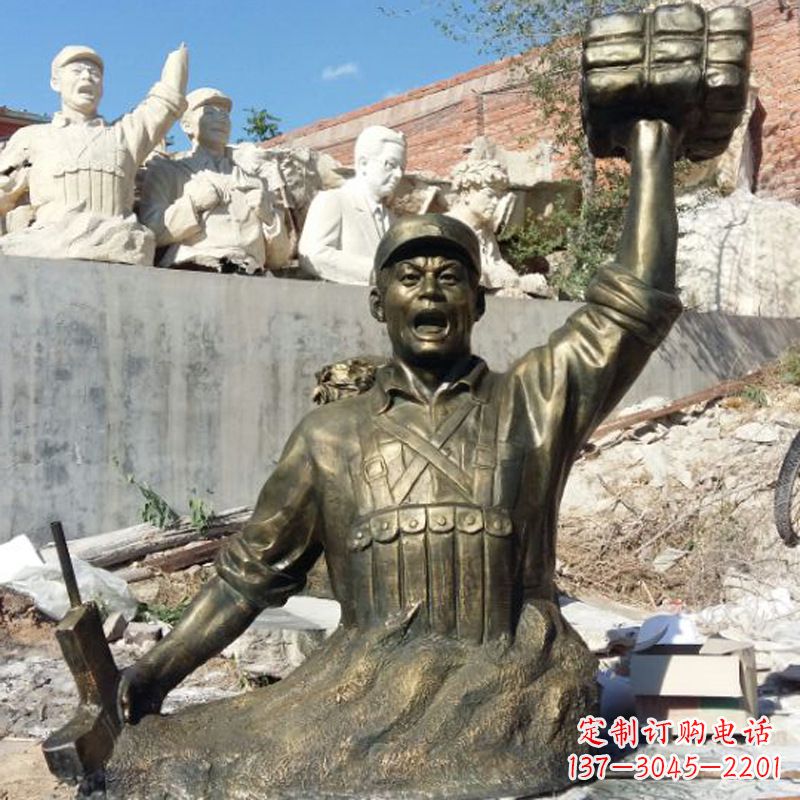 东营董存瑞仿铜头像雕塑