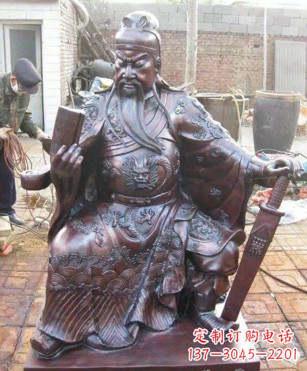 东营关公铜雕——象征着一份久远精神的传承