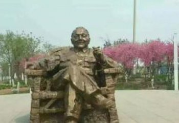 东营中领雕塑邓小平坐式铜雕