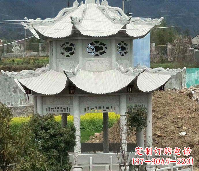 东营古典凉亭石雕