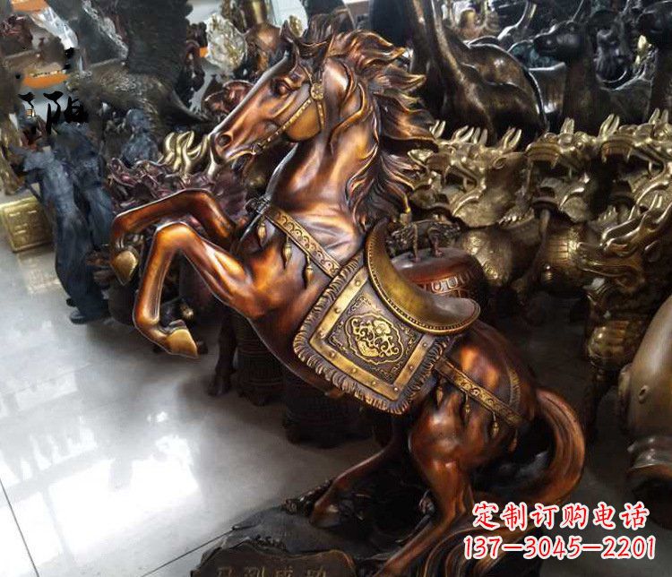 东营精致仿古马雕塑