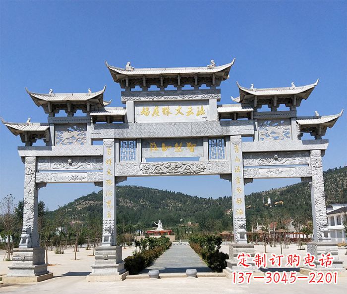 东营特色牌坊石雕