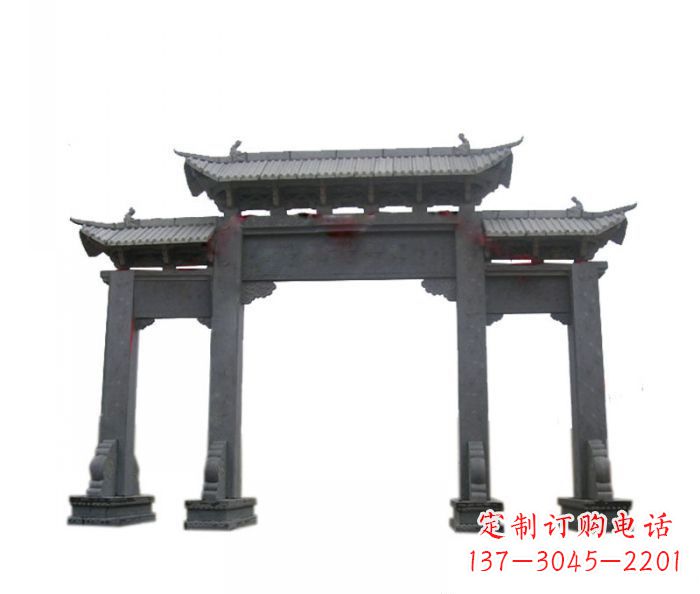 东营精美仿古牌坊石雕
