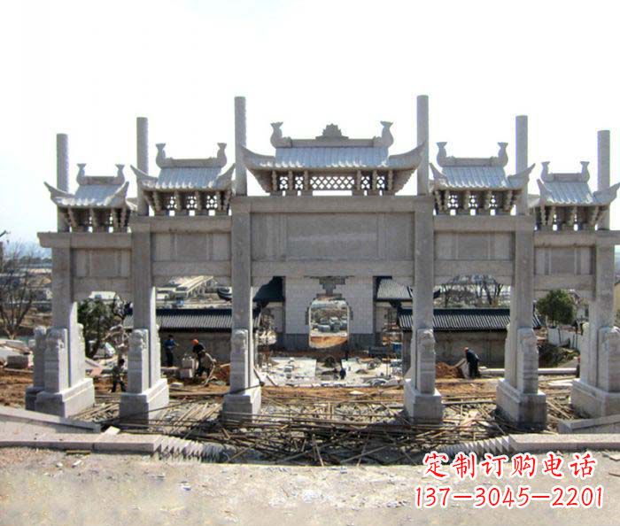 东营仿古牌坊雕塑,定制专属你的古典魅力