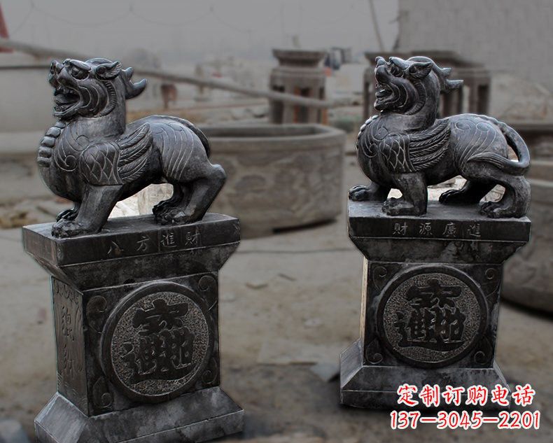 东营仿古招财进宝貔貅石雕