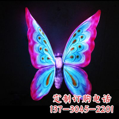 东营完美粉色蝴蝶雕塑